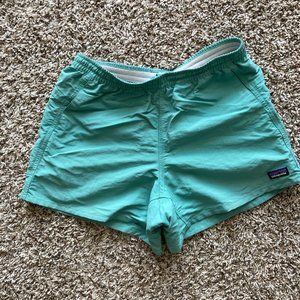 Patagonia Women's Baggies 5" Small Turquoise Aqua S